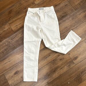 Everlane straight leg white denim